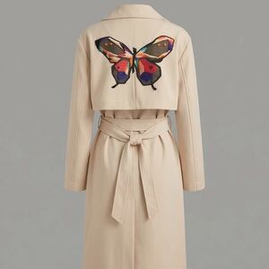 Butterfly Statement Trench Coat